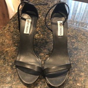 Black Strappy Steve Madden Heels